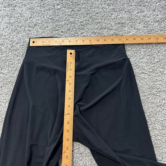 Clara Sunwoo Women's Large Black Wide-Leg High-Waisted Pants Polyester/Spandex - Picture 7 of 10